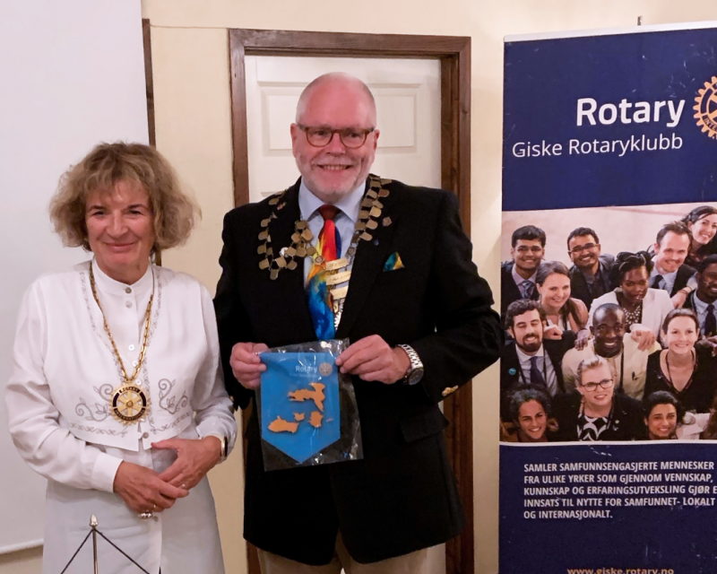 Inspirerende møte med distriktguvernør Anders